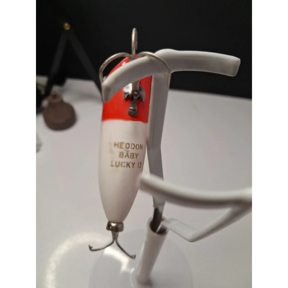 intage Heddon Baby Lucky 13 Fishing Lure 2.5